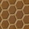 Abstract paneling pattern - Decorative hexagonal grid