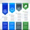 Abstract paper business infographics elements