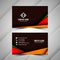 Abstract papr cut business card template