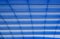 Abstract parallel lines with blue light