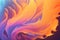 Abstract pastel flames color background. Colored background. Generative AI