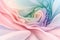 Abstract Pastel Rainbow fluffy waves background. ai generated