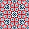 Abstract Patriotic American Colors Pattern