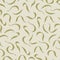 Abstract pattern with beige and green swirls, in the style of organic minimalism, playful shapes.