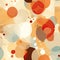 Abstract pattern with colorful circles in subtle color gradations (tiled)
