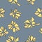 Abstract pattern with geometrical flowers