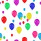 Abstract pattern with the image realistic colorful balloons background, holidays, greetings, wedding, happy birthday, partying on