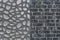 Abstract Pattern Interior Design Dark Brick Wall Sample Gray Decoration Texture Background