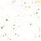 Abstract pattern of random falling gold stars on white background. Glitter template for banner, greeting card, Christmas and New