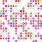 Abstract pattern with randomly scattered shapes