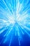 Abstract pattern of sparkling lightning on a blue background