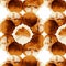 Abstract pattern of warm gold color with honey beeswax. Bee honey pattern with sweet circles