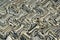 Abstract pattern with wave on natural theme. Artistic image processing created by photo of gray pebbles sea stones. Beautiful mult