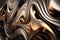 Abstract Pattern Waves of Liquid Metal: A Futuristic Representation of Fluidity and Dynamism, Generated by AI