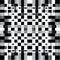 Abstract Pattern With White And Black Squares