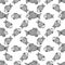 Abstract patterns fish doodles sketch