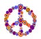 Abstract peace flower symbol