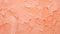 Abstract peach fuzz thick impasto background. Brush strokes, smears of pastel pink orange paint.
