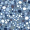 Abstract pebble seamless pattern on blue background