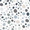 Abstract pebble seamless pattern on white background