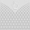 Abstract People Background and 3D Hand Cursor. Grey Vector People Crowd Made of Simple Line Icons