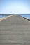 Abstract perspective detail of wooden path