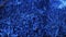 Abstract phosphorescent blue wallpaper waving slowly