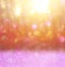 Abstract photo of light burst among trees and glitter bokeh lights. image is blurred and filtered