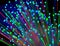 Abstract photo of optical fibres with multi colours , 3d render