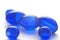 Abstract pills in blue color