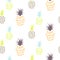 Abstract pineapple pastel colors pattern.