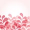 Abstract pink background with floral drops