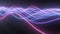 Abstract Pink Blue Retro Neon Lights Glow Wave Beam Line Wires Flow - 4K Seamless Loop Motion Background Animation