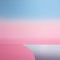 Abstract Pink And Blue Sky: Minimalist Surrealism With Mediterranean Landscapes