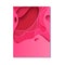 Abstract pink flyer in cut paper style. Cutout wave fuchsia color template for posters, brochures, presentations