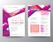 Abstract pink magenta background for Poster Brochure Flyer design