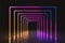 Abstract pink neon corridor