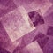 Abstract pink and purple background with white diamond and square shapes layered in contemporary modern art design