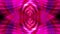 Abstract pink purple hypnotic psychedelic rotating flickering pattern. Round striped digital lines swirling rotating abstraction.