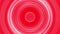 Abstract Pink Red background with Fast moving concentric circles. The bright light futuristic rings. Motion graphic circles illumi