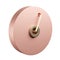 Abstract pink round shaped metal detail