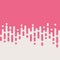 Abstract pink Rounded Lines Halftone Transition Vector Background
