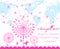 abstract pink Support Ribbon background