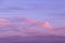 Abstract pink violet blue background texture. Dramatic sunrise, sunset sky with clouds