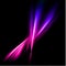 Abstract pink and violet rays lights. Vector