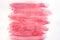 Abstract pink watercolor art hand paint on white background, brush texture. Copy space. Perfect stroke design for headline