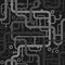 Abstract piping seamless pattern