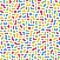 Abstract pixel background. Geometric seamless pattern with random colorful labyrinth elements.