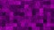 Abstract pixelated background randomly changing the colors of pixels and squares in different shades of violet. Animated