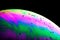 Abstract planet colorful background close up